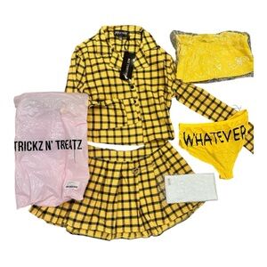 NWT Dolls Kill Trickz N' Treatz Like Whatever Costume Set size Small